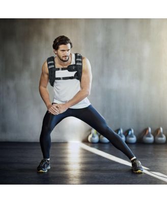 30LBS Workout Weighted Vest with Mesh Bag Adjustable Buckle-30 lbs