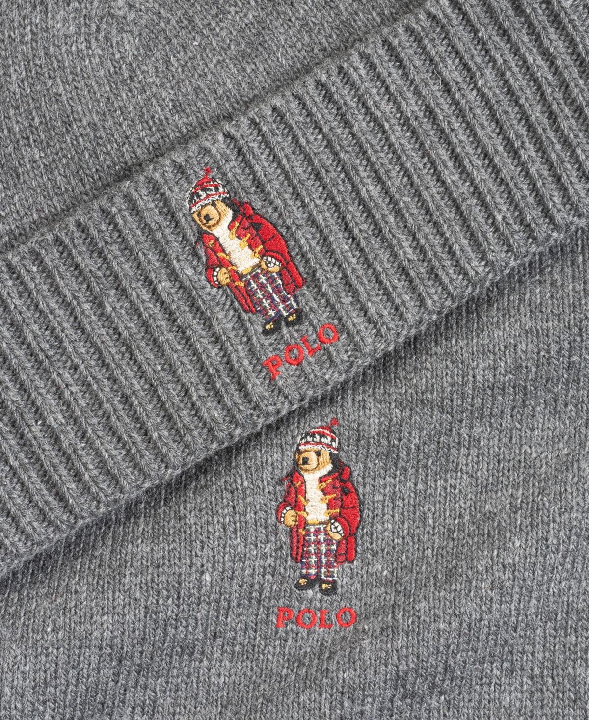 POLO RALPH LAUREN MEN'S HOLIDAY BEAR KNIT, 2-PIECE SET