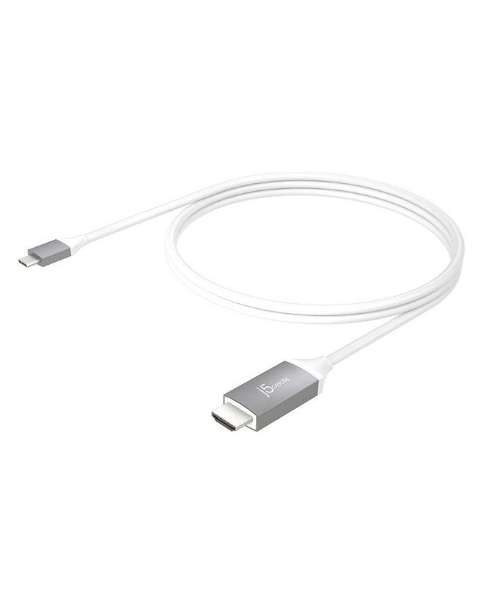 j5create USB Type-C to 4K HDMI Cable, 6ft - Gray