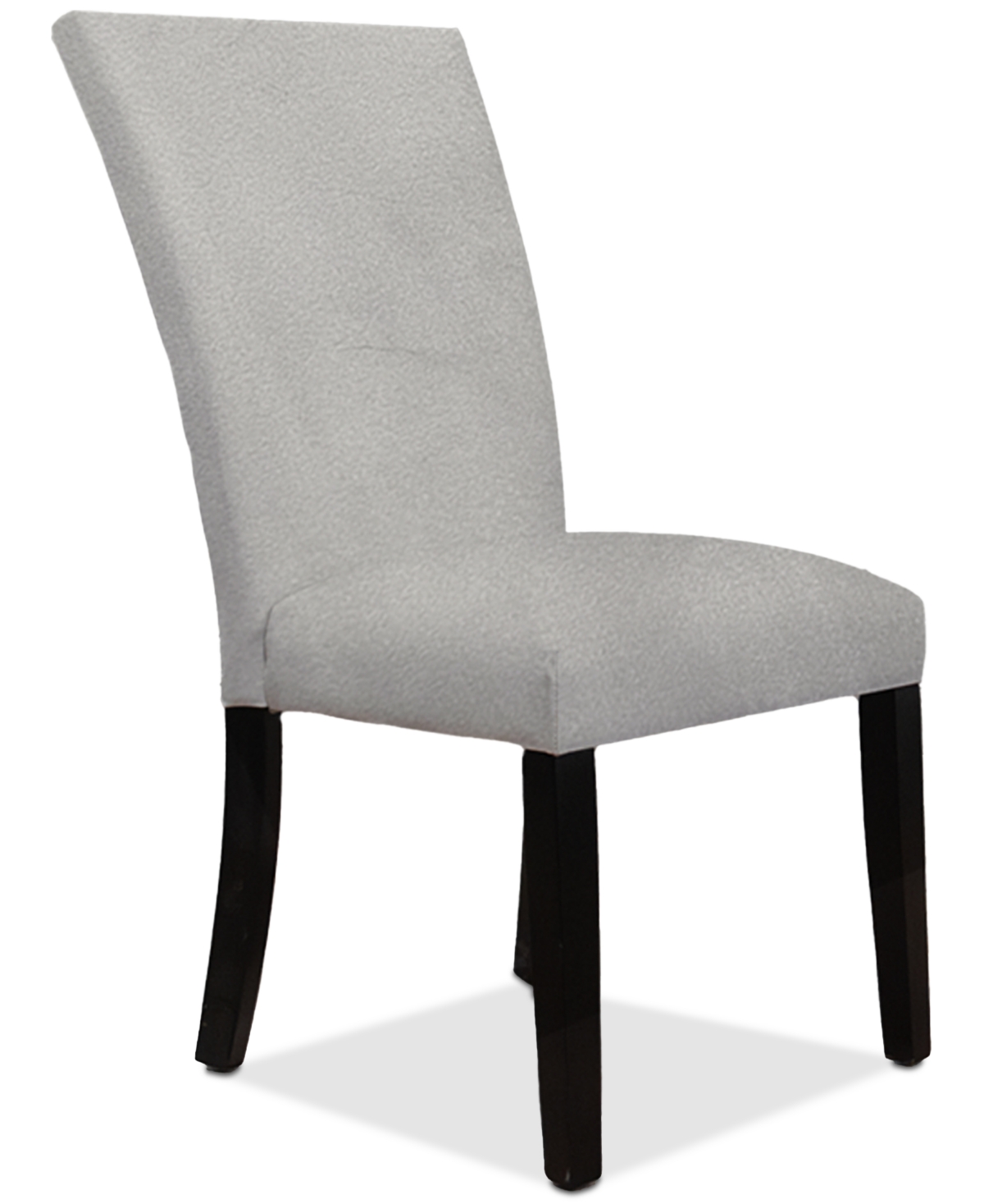 Macy's Kellet Grey Velvet Side Chair In Grey
