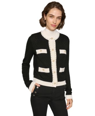 KARL LAGERFELD PARIS - Women's Four-Pocket Cardigan
