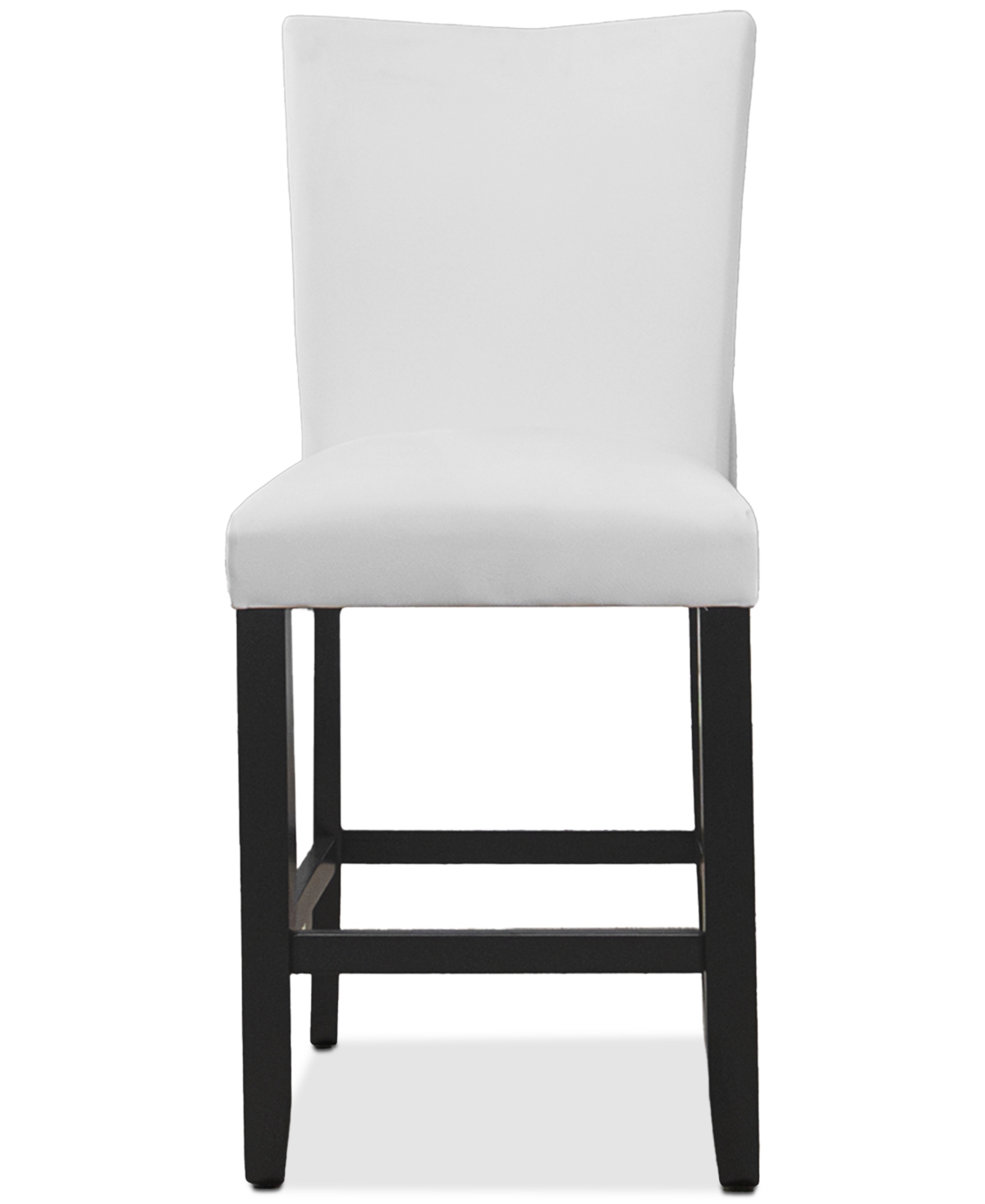 Macy's Kellet 6 Pc. Faux Leather Counter Height Chair Set In White
