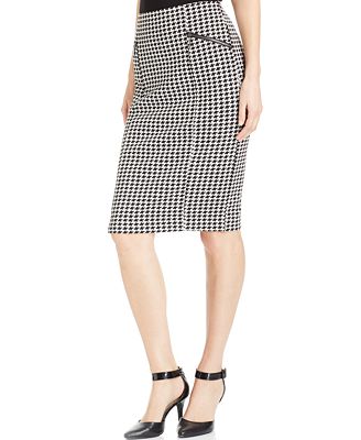 Alfani Houndstooth Pencil Skirt, Only at Macy's - Skirts - Women - Macy's