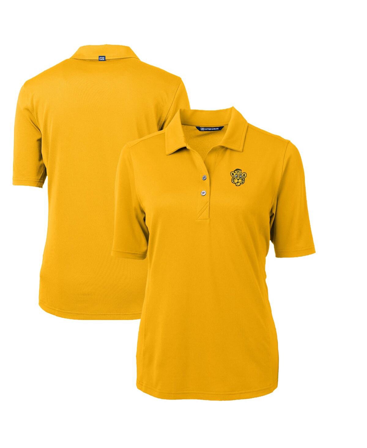 Women's Gold Missouri Tigers Team Virtue Eco Pique Polo - Gold
