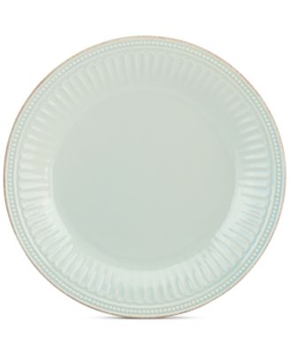 Dinnerware Stoneware French Perle Groove Ice Blue Dinner Plate