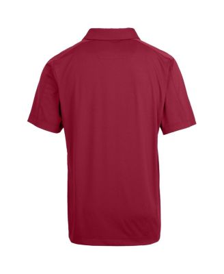 Garnet Florida State Seminoles Primary Team Logo Prospect Textured Stretch Polo