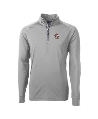 Men's Gray Louisville Cardinals Adapt Eco Knit Stretch Quarter-Zip Pullover Top
