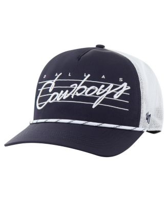Men's Navy/White Dallas Cowboys Downburst Relaxed Hitch Trucker Adjustable Hat