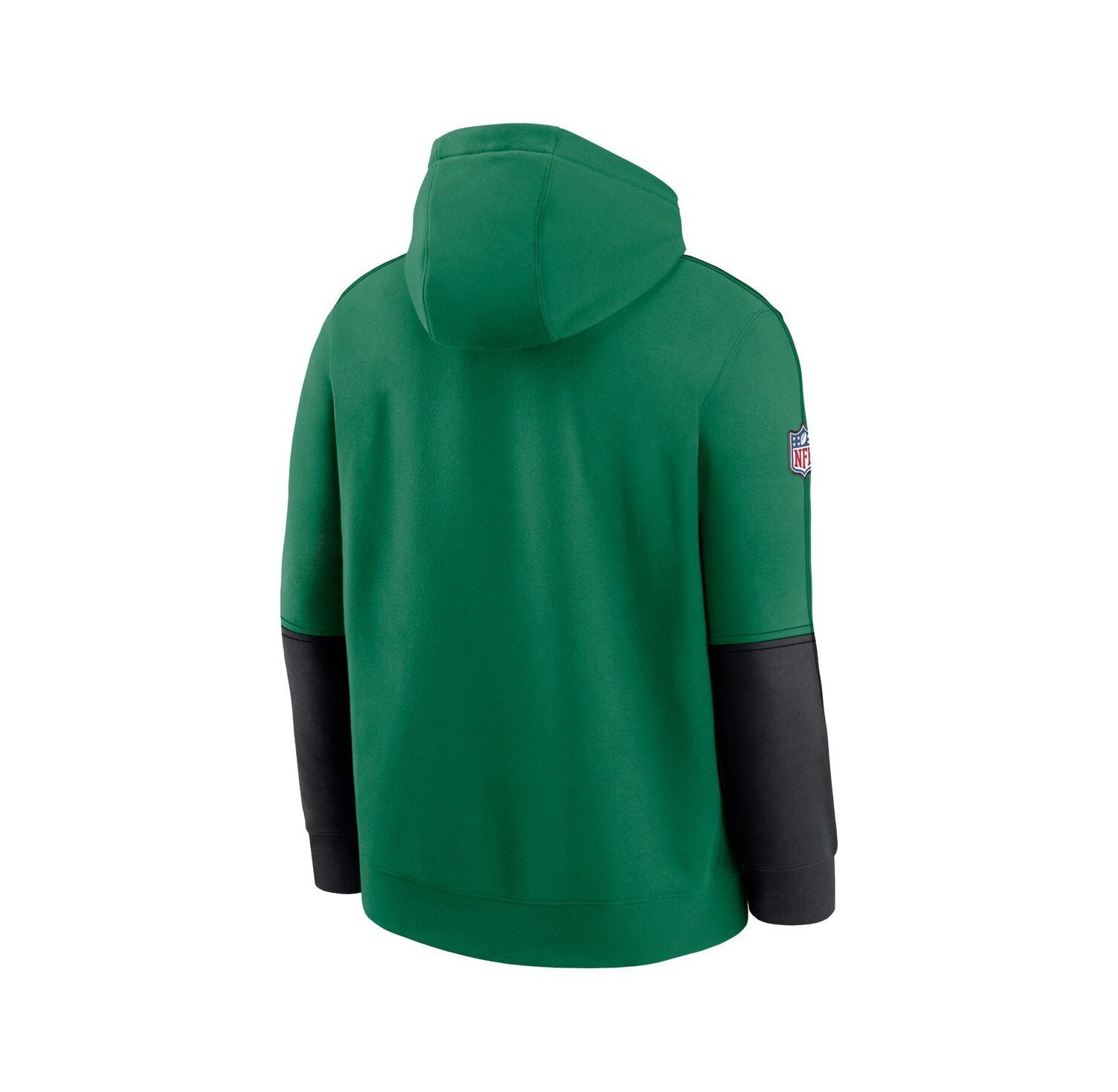 Men's Kelly Green Philadelphia Eagles Throwback Logo Club Tri-Blend Pullover Hoodie