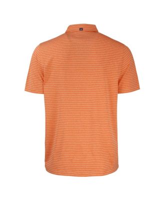 Men's Miami Hurricanes Forge Eco Heathered Stripe Stretch Polo