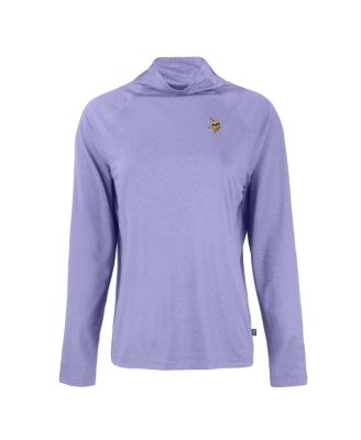 Women's Lavender Minnesota Vikings Coastline Epic Comfort Eco Funnel Neck Raglan Pullover Sweatshirt