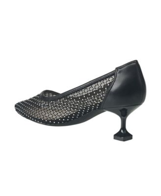 Women's Elise Mesh and Stone Heel