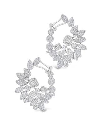 Rosie Cubic Zirconia Drop Stud Earrings