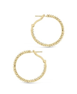 Mischa Cubic Zirconia Statement Hoop Earrings