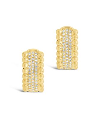 Ellerie Cubic Zirconia Micro Hoop Earrings
