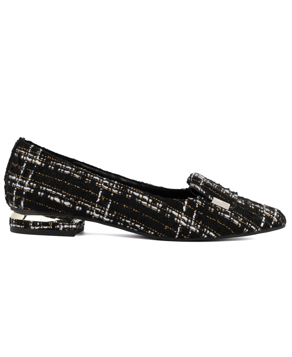 Jones New York Women's Quesheen Pointed Toe Tailored Loafers In Bone Micro