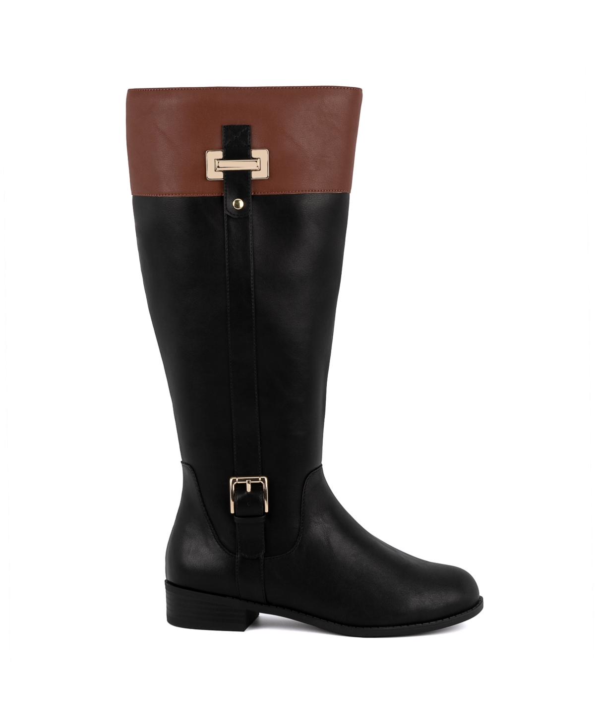 Jones New York Women's Leodenn Knee High Riding Boots In Black Cognac