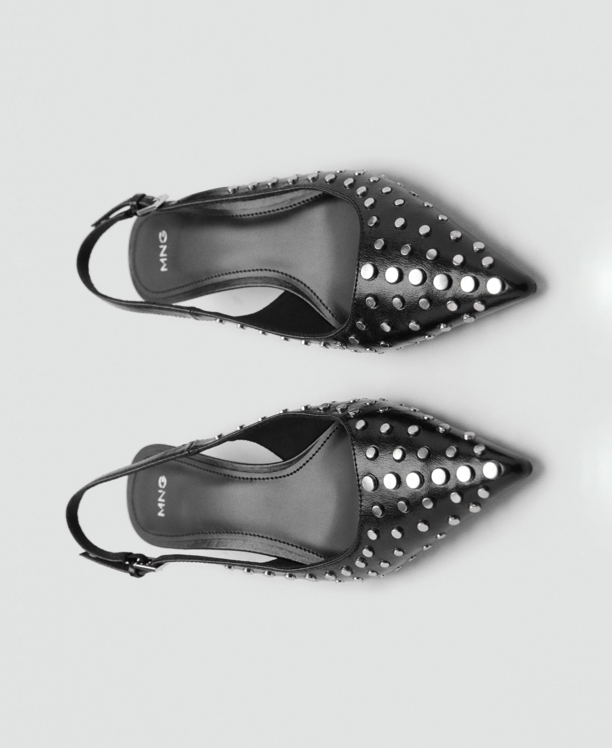 Mango Women's Studded Slingback Shoes