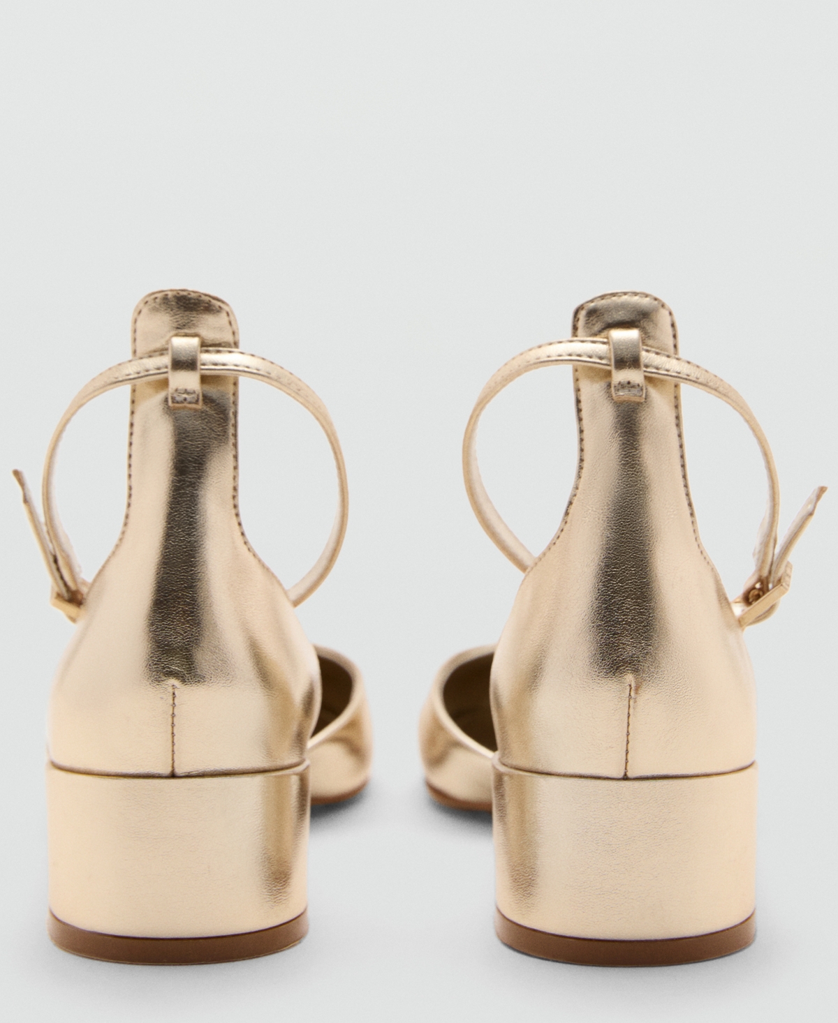 Mango Women's Patent Leather-Effect Heeled Shoes