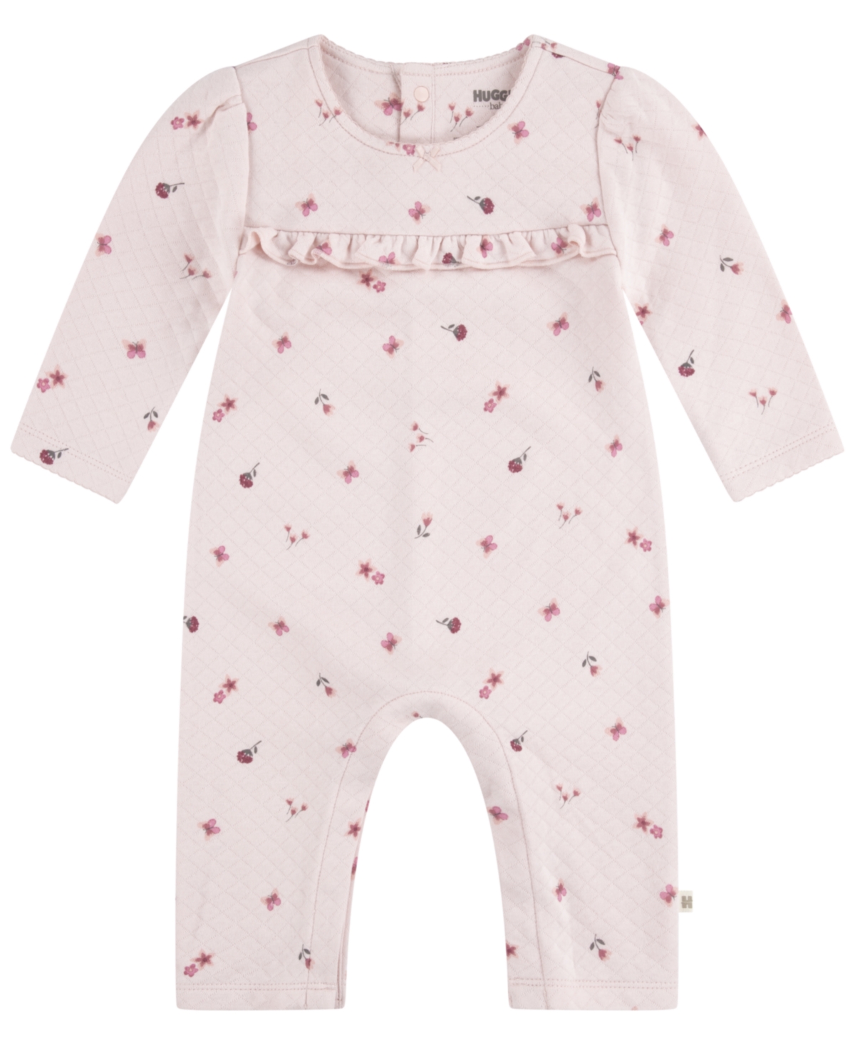 Huggies Baby Girls Quilted Coverall And Headband 2-piece Set In  Lotus