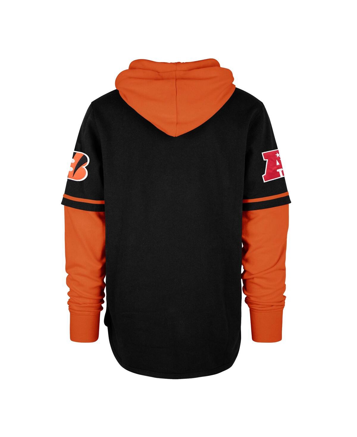 '47 Brand Men'sCincinnati Bengals Shortstop Pullover Hoodie - Black