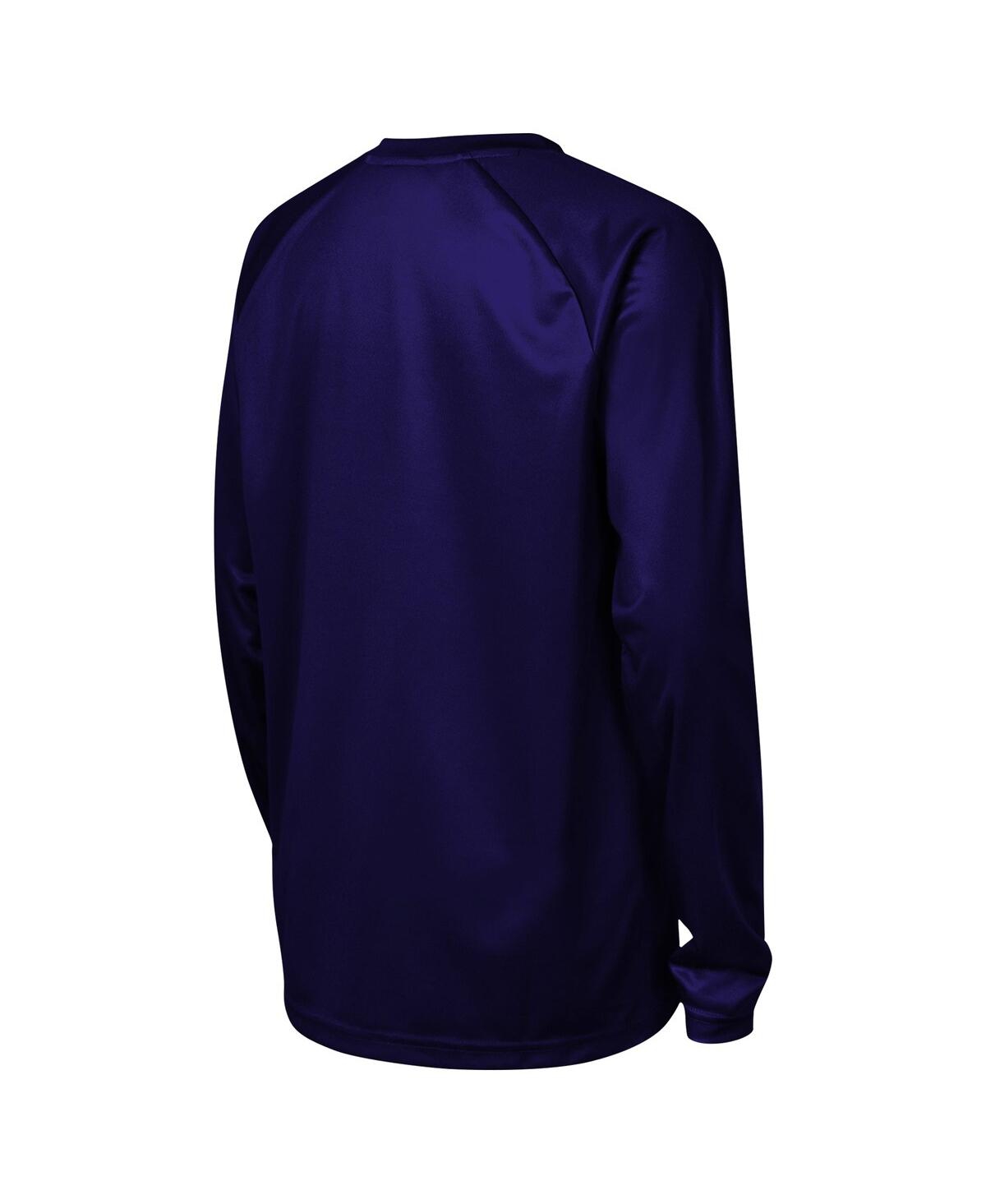 Outerstuff Big Boys And Girls Navy Nashville Sc True Pioneer Raglan Long Sleeve T-shirt In Navy