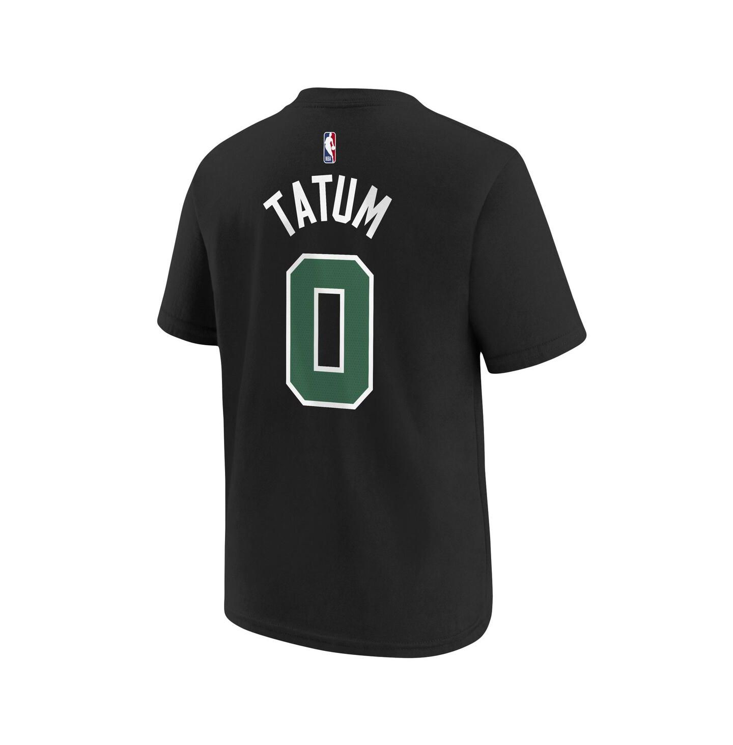 Детская футболка Jordan Jayson Tatum Black Boston Celtics Statement Edition Name & Number Player — фото 2