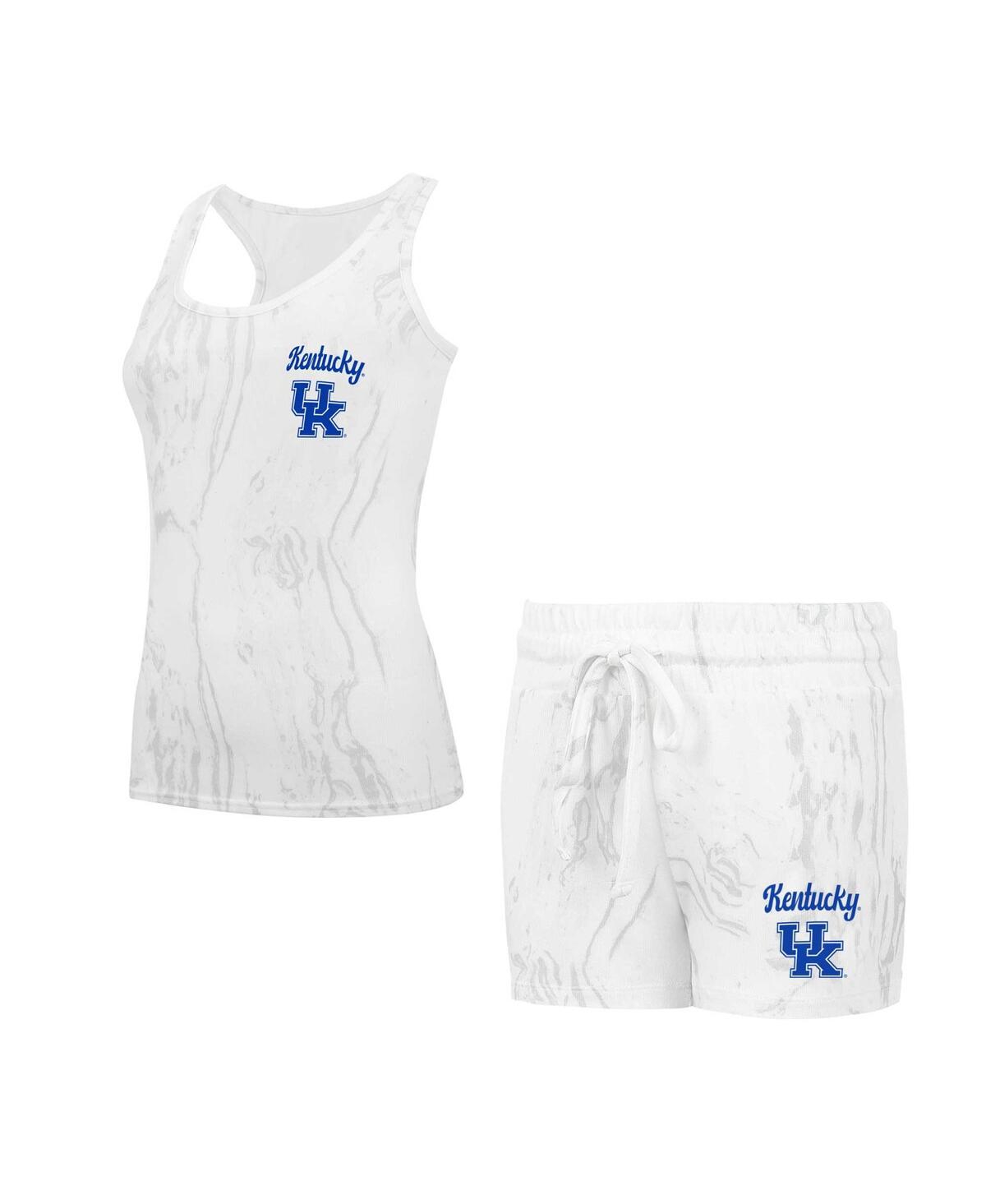 Shop Concepts Sport Women's Kentucky Wildcats Quartz Tank Top Shorts Set In Cream