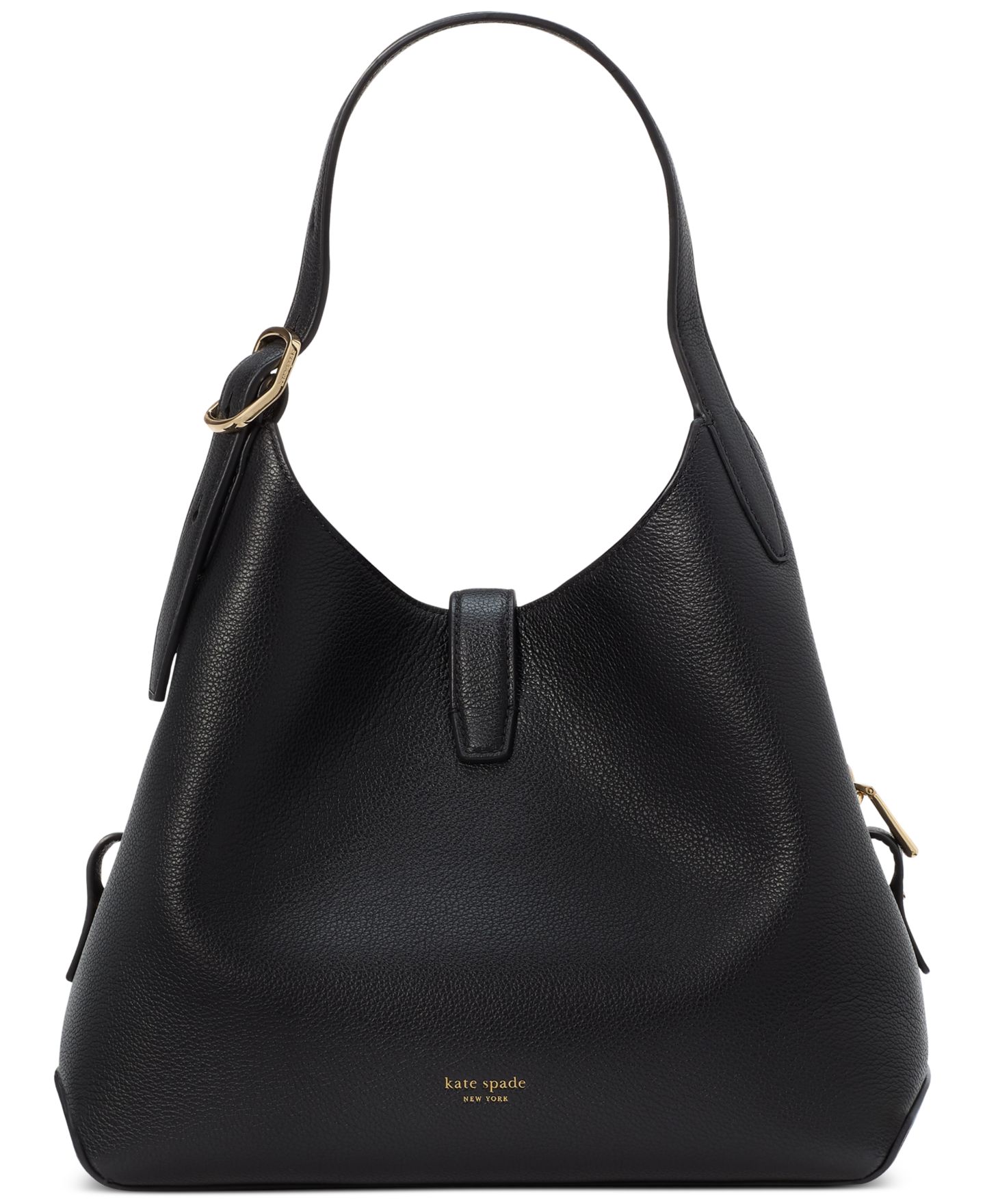 Женская сумка kate spade new york Deco Small Pebbled Leather Crossbody, цвет: Чёрный — фото 4
