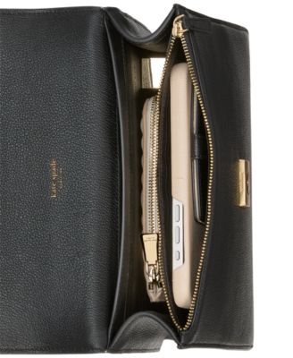 Deco Small Pebbled Leather Chain Shoulder Bag