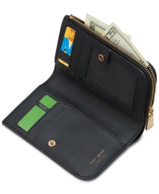 Deco Quilted Leather Compact Wallet