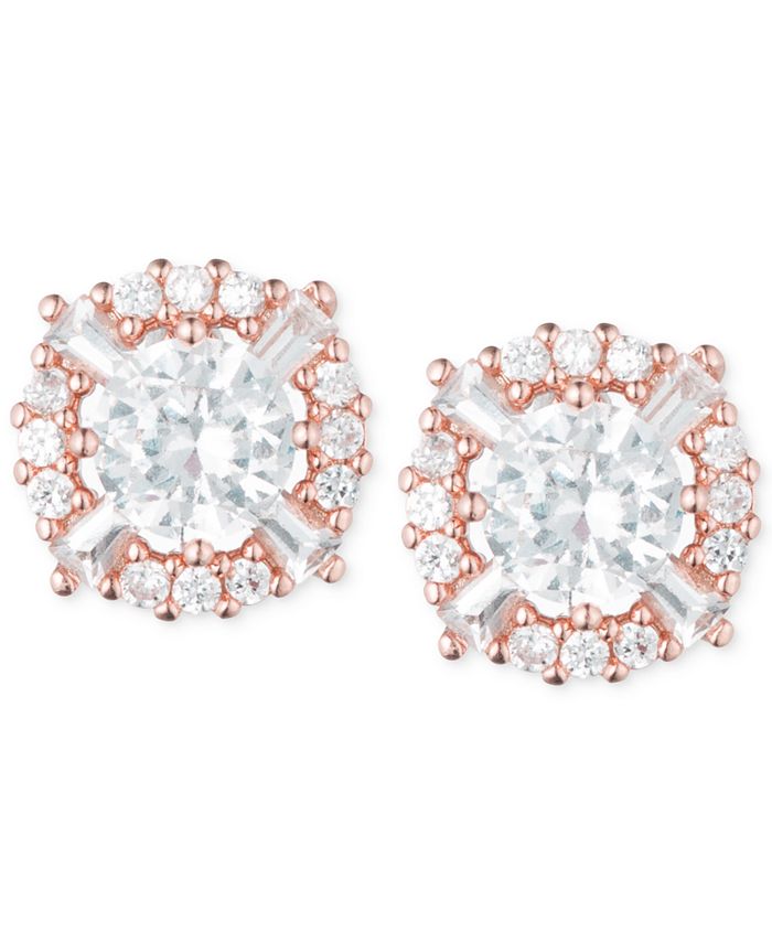 Anne Klein - Elevated Crystal Round Stud Earrings