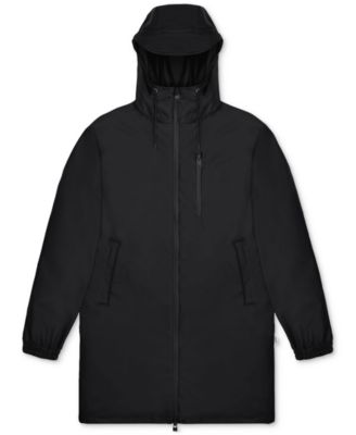 Men's Long Storm Breaker Hooded Full-Zip Rain Jacket