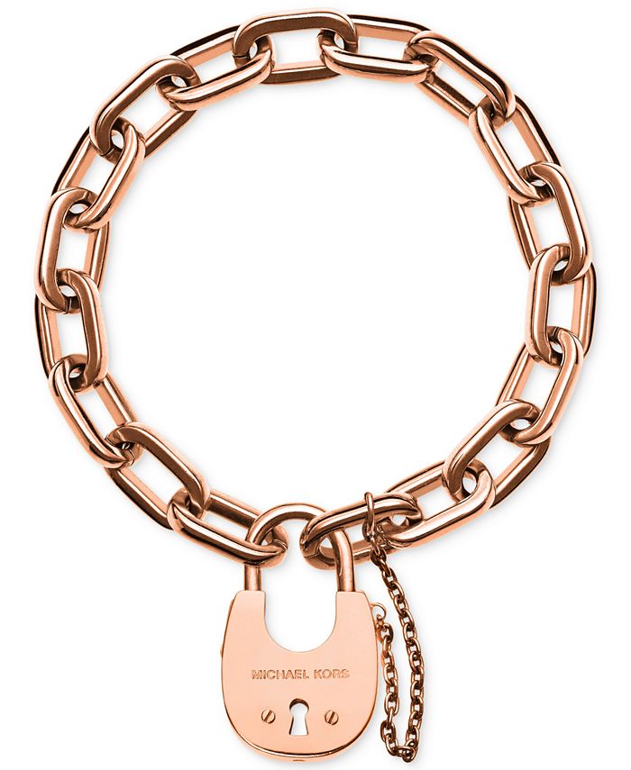 Michael Kors Chain Link Padlock Bracelet & Reviews - Fashion Jewelry -  Jewelry & Watches - Macy's