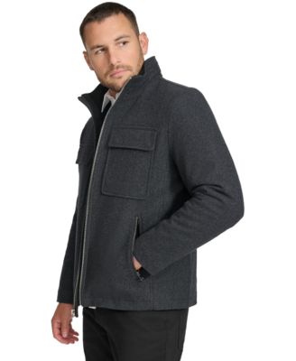 Men's Hipster Full-Zip Jacket with Zip-Out Hood