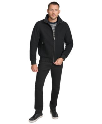 Calvin Klein Men's Wool Bomber Jacket With Knit Trim - Macy's