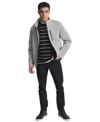 Men's Sweater-Knit Fleece Jacket 