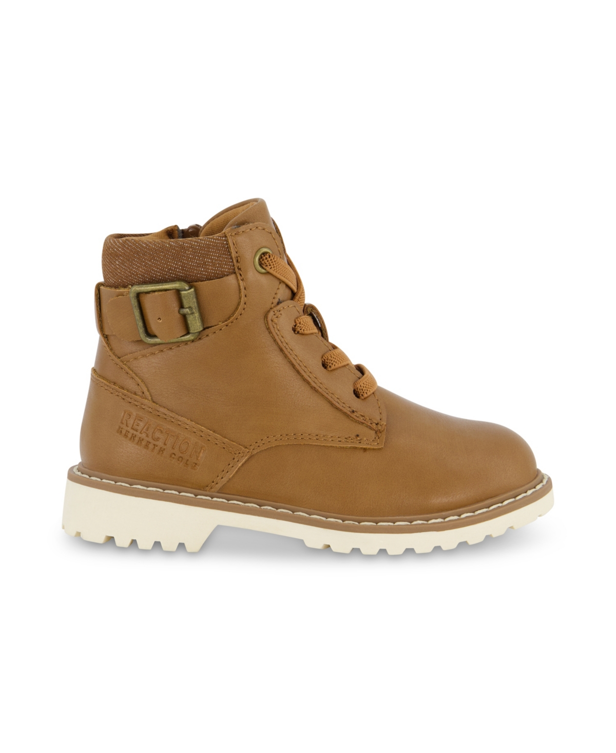 Kenneth Cole New York Toddler Boys Pace Zamir Moto Boots In Cognac