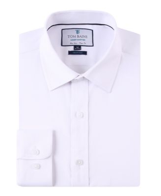 Men's Four-Way Stretch Jacquard Solid Button Down Dress Shirt