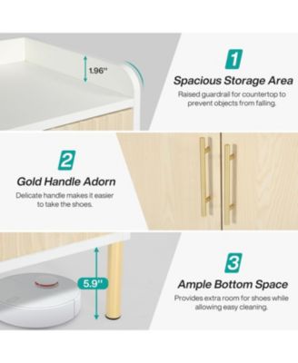 Large Shoe Cabinet, 30 Pairs Entryway Shoe Storage Cabinet with Doors and Shelves, 6-Tier Modern Shoes Rack Organizer for Hallway, Closet, Bedroom, Living Room