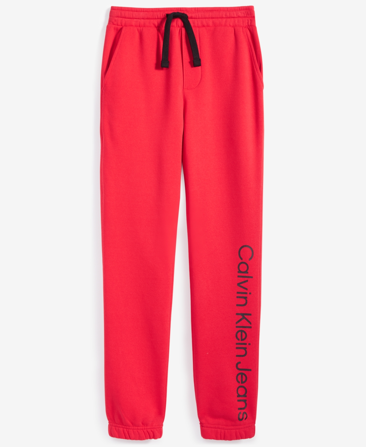 Calvin Klein Big Boys Logo Leg Soft Fleece Jogger