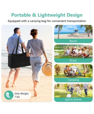 20 x 20 Feet Beach Canopy Tent with UPF50+ Sun Protection and Shovel