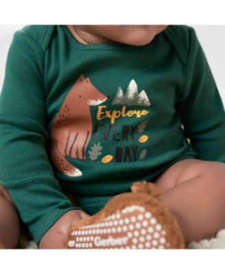 Baby Boys Long Sleeve Onesies Bodysuits, 6-Pack