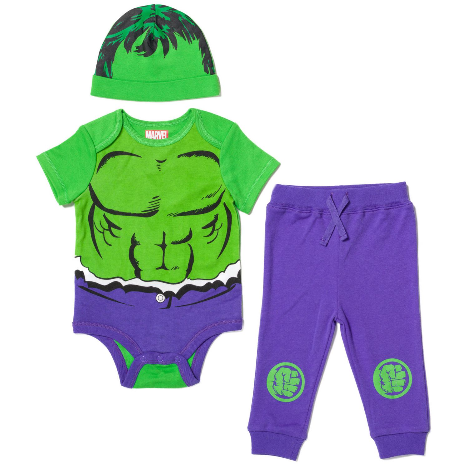 Baby Boys Cosplay Bodysuit Pants and Hat 3 Piece Outfit Set