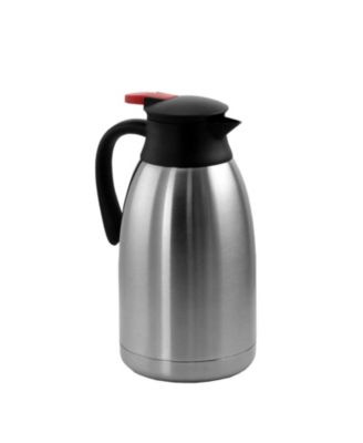 2 Quart Stainless Steel Thermal Beverage Carafe for Coffee and Tea