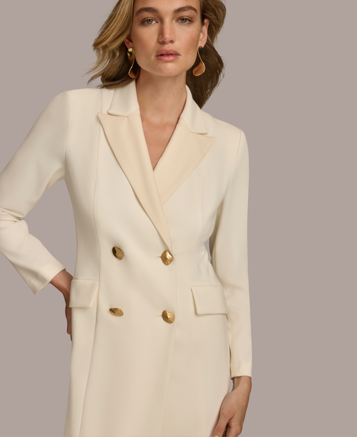 Donna Karan New York Women's Blazer Maxi Dress
