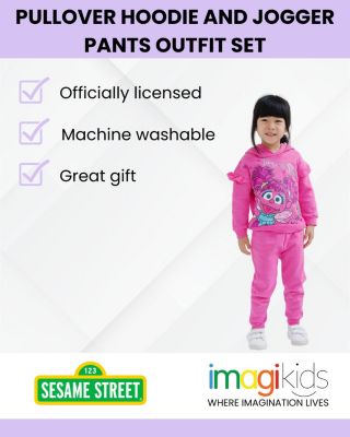 Baby Girls Fleece Pullover Hoodie and Pants Outfit Set to (12 Months - 5T