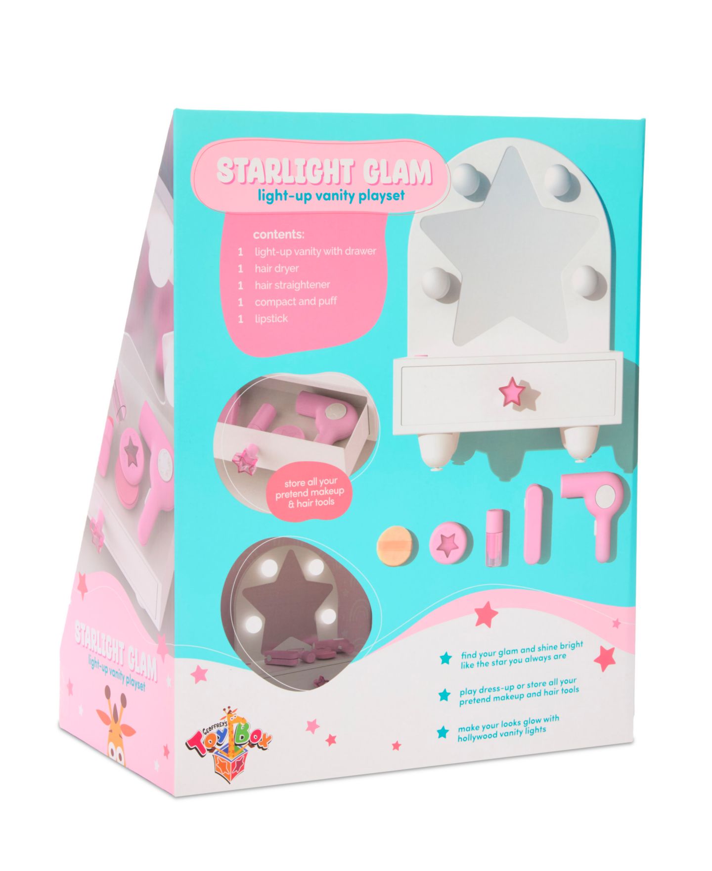 Детский игровой набор Geoffrey's Toy Box Starlight Glam Light-Up Vanity Playset — фото 8