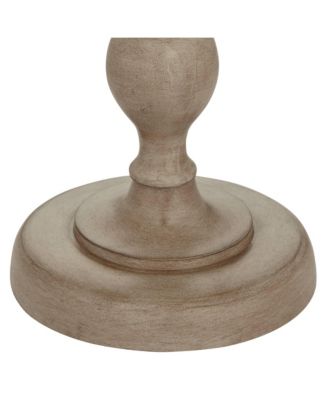 Tuscan Chic 62 1/2" Tall Standing Floor Lamp Pull Chain Gray Natural Faux Wood Finish Living Room Bedroom House