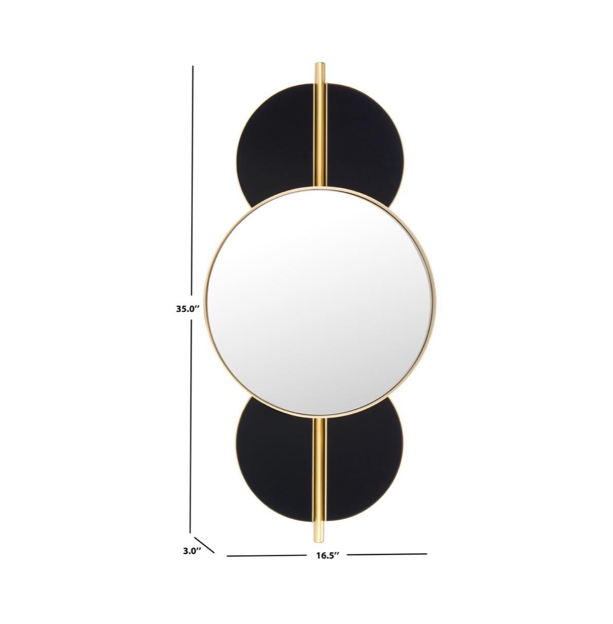 Safavieh Syrus Mirror -black